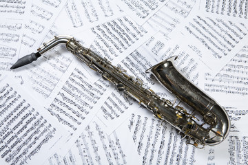 Saxophone And Notes