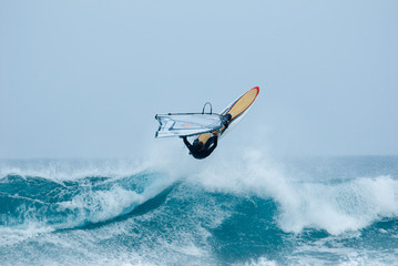 jumping surfer