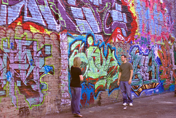 Fototapeta na wymiar Graffiti Wall
