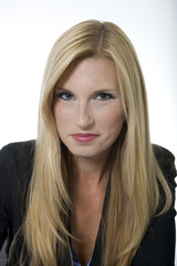 Fototapeta premium blond business woman in office