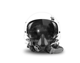 Pilotenhelm freigestellt