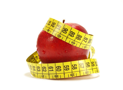 Red apple tape measure