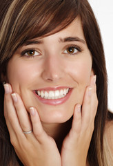 Fototapeta premium young woman with smile