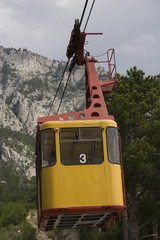 The Crimean sketches. View of Crimea from Cable car.