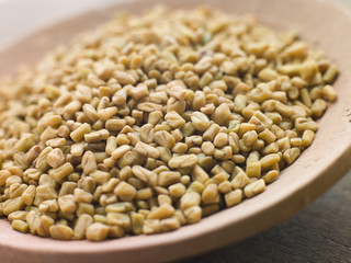 Dish of Fenugreek Seeds