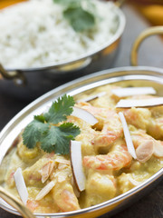 Tiger Prawn Korma Restaurant Style with Basmati Rice