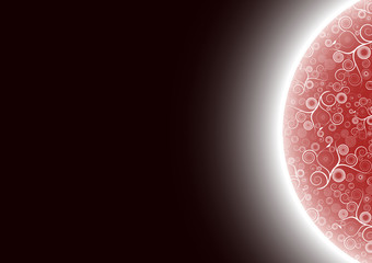 Floral cosmic planet