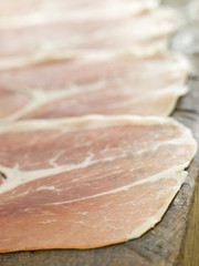 Slices of Serano Ham