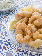 Seafood with Herb Dressing
