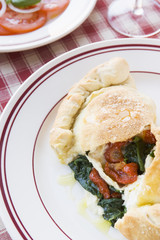 Ham and Mozzarella Cheese Calzone