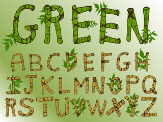 Alphabet of Green Bamboo