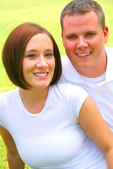 Obraz premium Happy Caucasian Couple