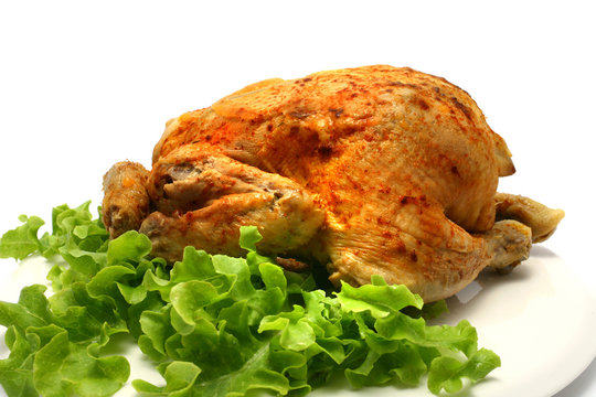roasted whole chicken