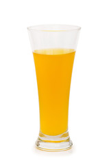 Orange cocktail isolated on the white background