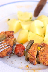 brochette pomme de terre