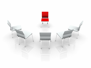 Fototapeta premium Sedie concettuali