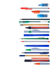 Alignment of different kinds of writing instruments