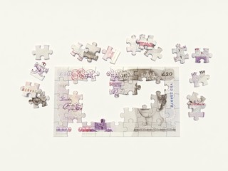 Money puzzle pounds full