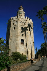 Fototapeta na wymiar torre del oro à séville