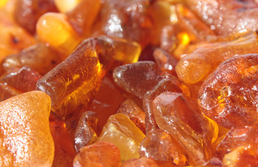 amber background