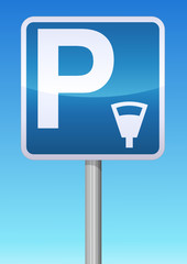 Panneau parking payant