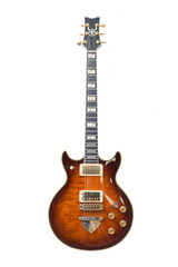 Rock guitar isolated on the white background