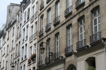 Fototapeta premium Façade du Marais à Paris