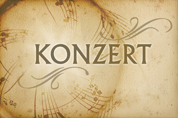 Konzertplakat deutsch