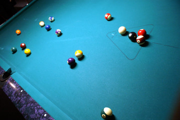 Anstoss beim Pool Billiard