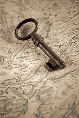 key and map