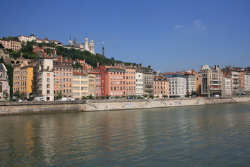 Fototapeta premium lyon, quais de saône
