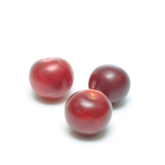 Fruit plum isolated on white