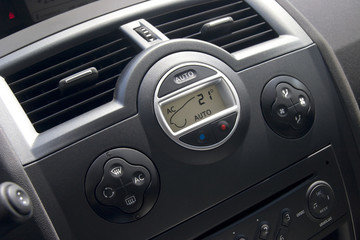 Car interior with climat-control view.