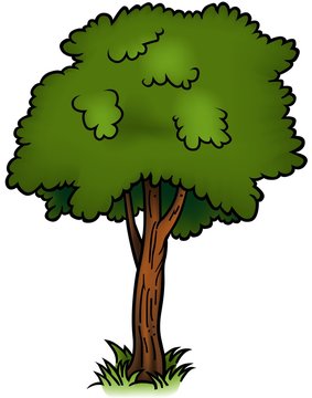 Tree 01 - cartoon illustration