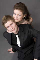 Portrait of a young beautiful couple