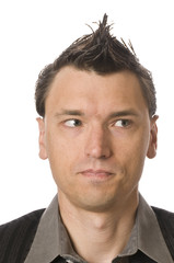 Obraz premium Manager, Business-Punk , Augen rollen