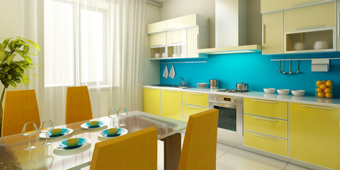 modern kitchen interior