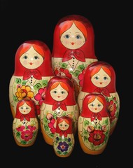 Russian dolls, moscow