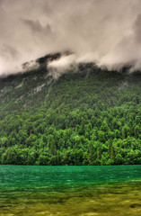 Landscape with lake and forest