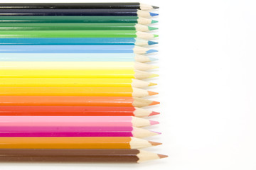 colorful pencils isolated