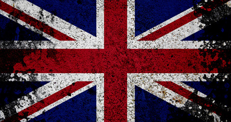 Fototapeta premium Grunge Flag Of UK
