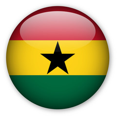 Ghana flag button