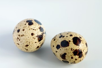 Two quails eggs