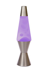 Purple Silver Lava Lamp