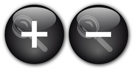 Obraz premium Zoom In & Out buttons