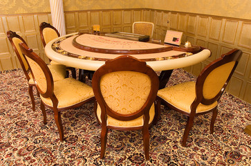 gold card-table