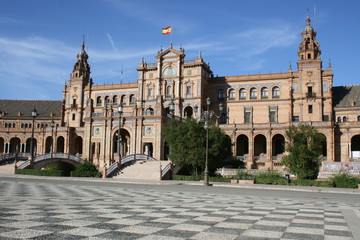 Fototapeta na wymiar placu Sevilla Hiszpania
