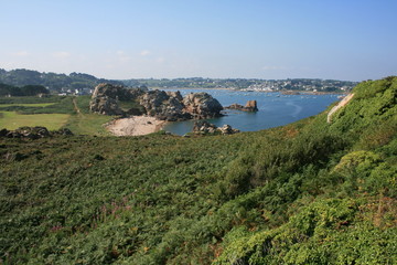 Fototapeta na wymiar Bretania, Bretania, ocenił, dziki, Zatoka Morlaix
