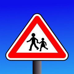 Warning children sign