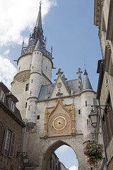 Fototapeta na wymiar Clock Tower, Auxerre